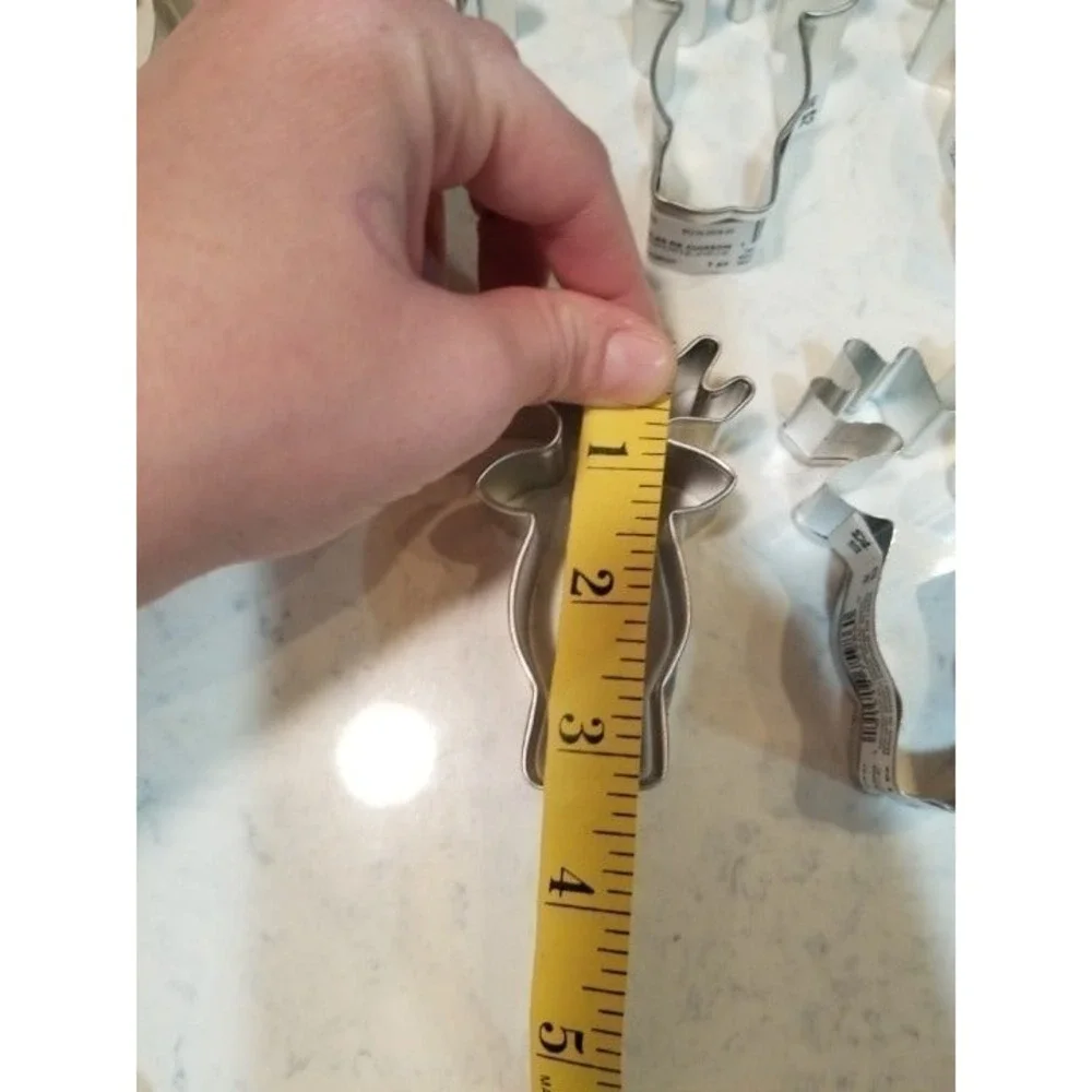 Set of 12 Metal‎ Reindeer Cookie Cutters